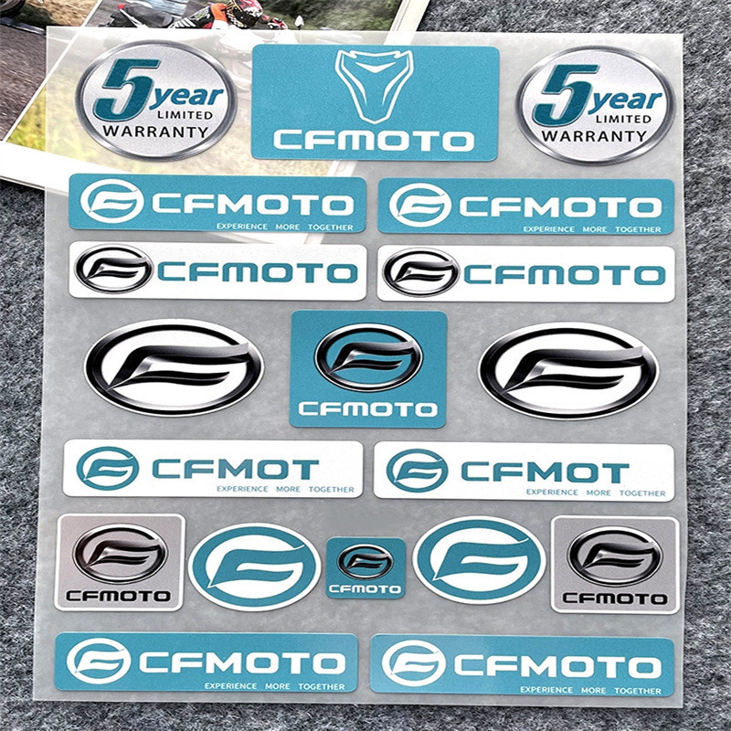 適用春風CFMOTO機車改裝車標logo風擋油箱防水貼花反光裝飾貼紙 CFMOTO