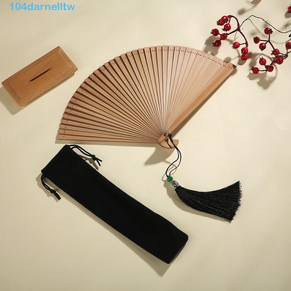 DARNELLTW竹扇1件竹子舞蹈道具手工製作緊湊型古典舞蹈迷