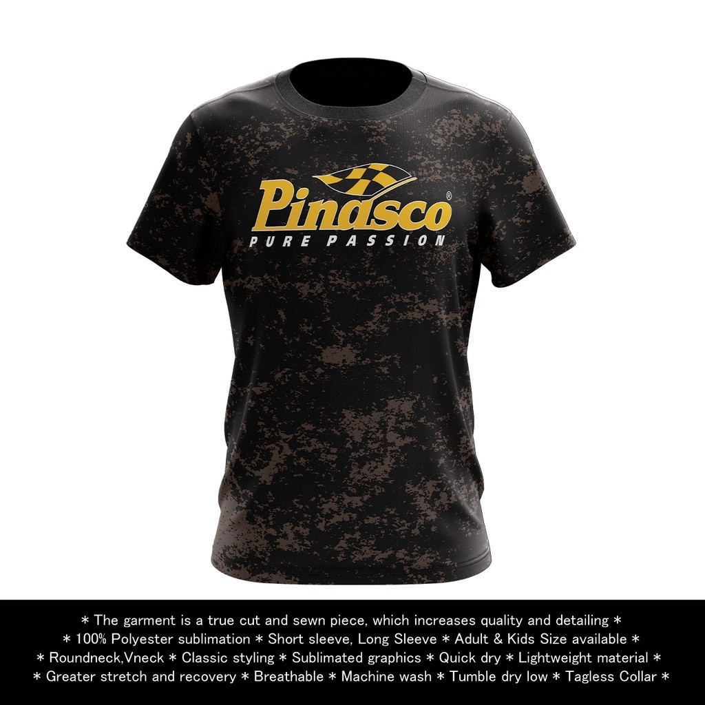 Pinasco T 恤 Fullprint T 恤定製印花 100% 滌綸漂移面料 Vespa T 恤 Pinasco