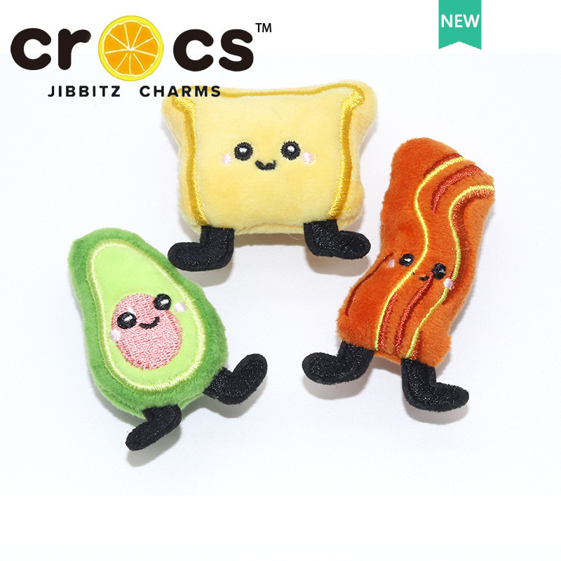 jibbitz crocs charm 鞋釦 毛絨吐司酪梨鞋飾品 鞋附件