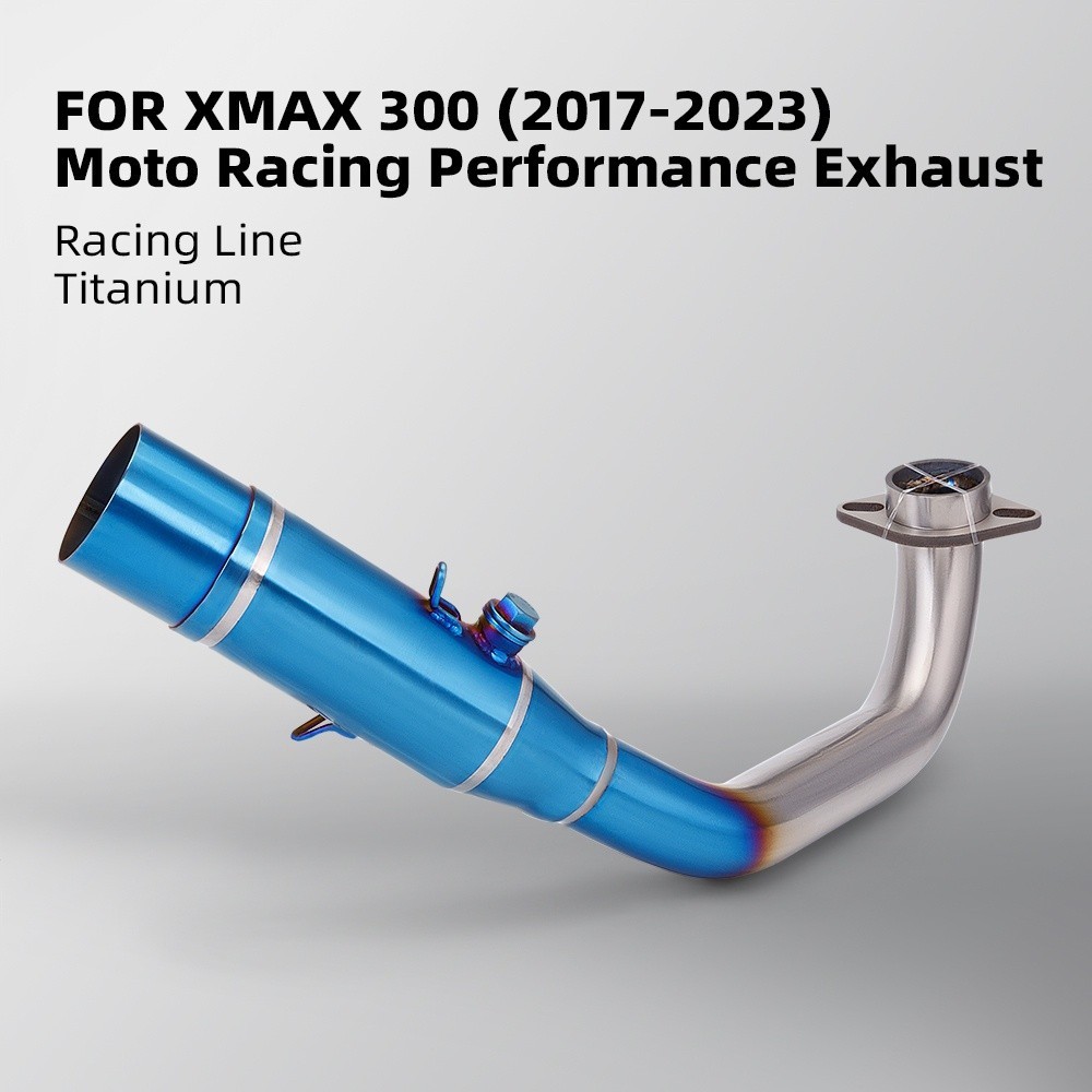 山葉 適用於 YAMAHA XMAX300 鈦彎頭 xmax Akrapovic 排氣消聲器 xmax 300 2017