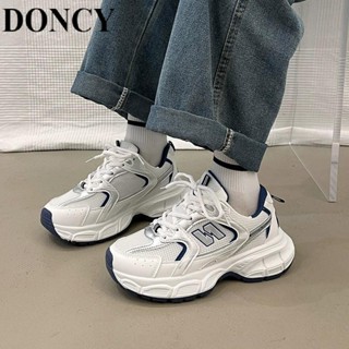 【DONCY】韓國字母老爹鞋女 運動鞋 韓版 流行 百搭 厚底鞋 增高鞋 舒適 透氣 輕便 慢跑鞋 小白鞋 休閑鞋 女鞋