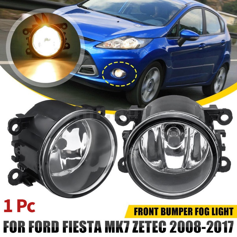 1 件裝前保險槓霧燈帶燈泡,適用於福特 Fiesta MK7 Zetec 2008-2017