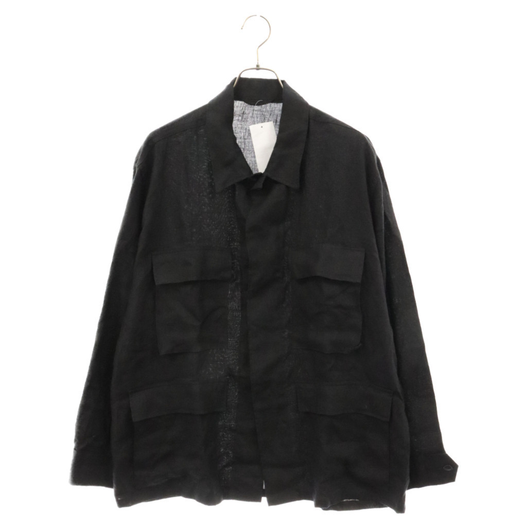 COMOLI Co夾克外套 防風外套 襯衫二十四 黑色 日本直送 二手