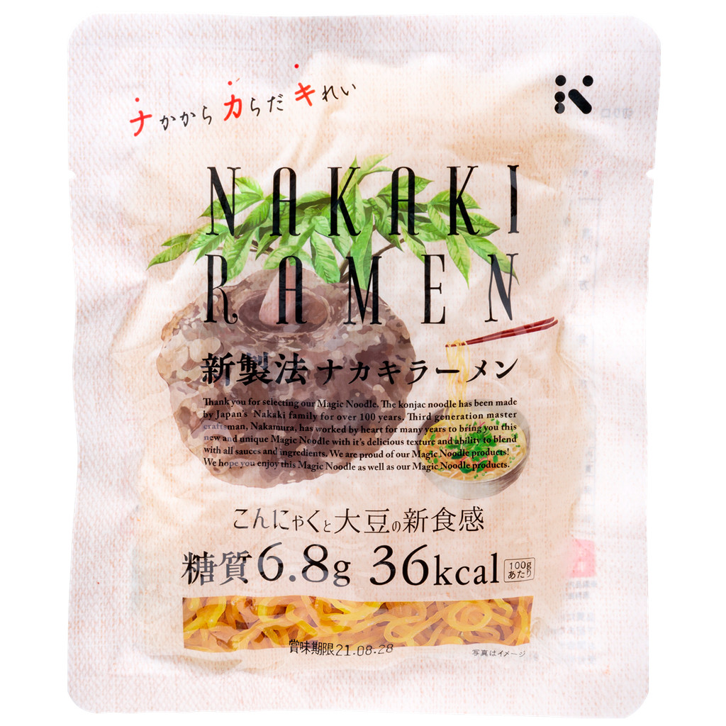 【愛有機】日本 NAKAKI 拿卡輕 纖食蒟蒻拉麵180g 蒟蒻麵 蒟蒻纖食