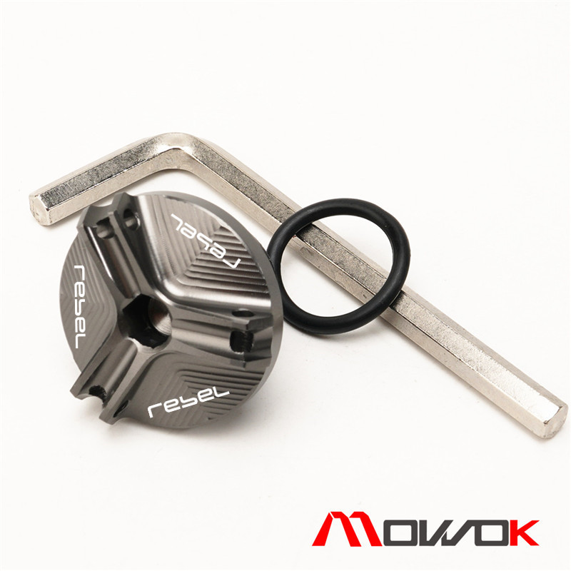 MOWOK機車配件適用REBEL CM500叛逆反叛者鋁合金改裝機油螺絲蓋