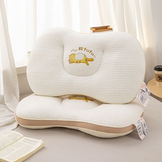 🛫【臺灣出貨】🛫金柒貓肚皮枕頭助睡眠記憶棉枕芯學生宿舍靠枕零釋壓護頸椎家用