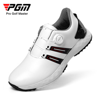 PGM XZ389 高爾夫鞋男款運動球鞋寬版緩震旋鈕鞋帶防水防側滑golf增高鞋