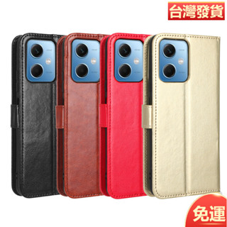 適用小米Poco X5手機殼xiaomi POCO X5 Pro 5G手機皮套翻蓋插卡瘋馬
