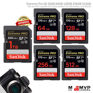 Extreme Pro SD 卡 32GB 64GB 128GB 256GB 512GB,適用於筆記本電腦和相機