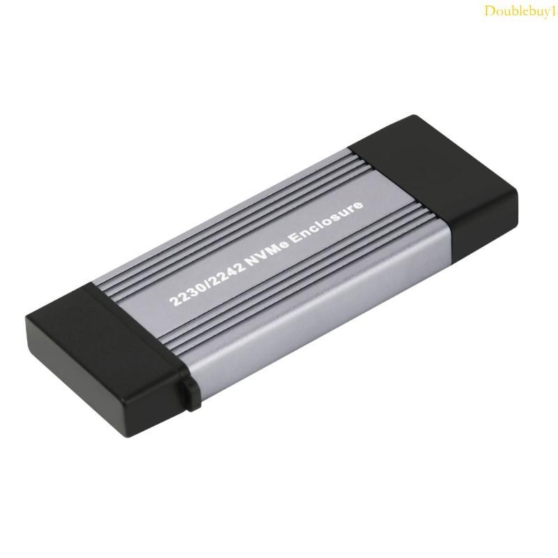 Dou NVME 外殼外殼 M 2 轉 USB 3 1 Gen 2 10Gbps 鋁製外置 SSD 外殼盒