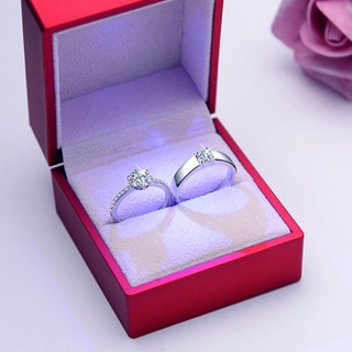 [YY]新店折扣促銷結婚慶用品對戒模擬假鑽戒婚禮道具婚戒情侶戒指一對開口男女首飾