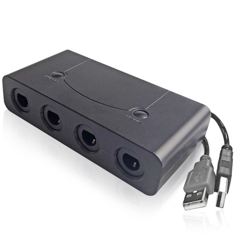 Zzz 遊戲控制器適配器 3 合 1 USB 連接遊戲立方體可允許您的遊戲手柄連接多平台
