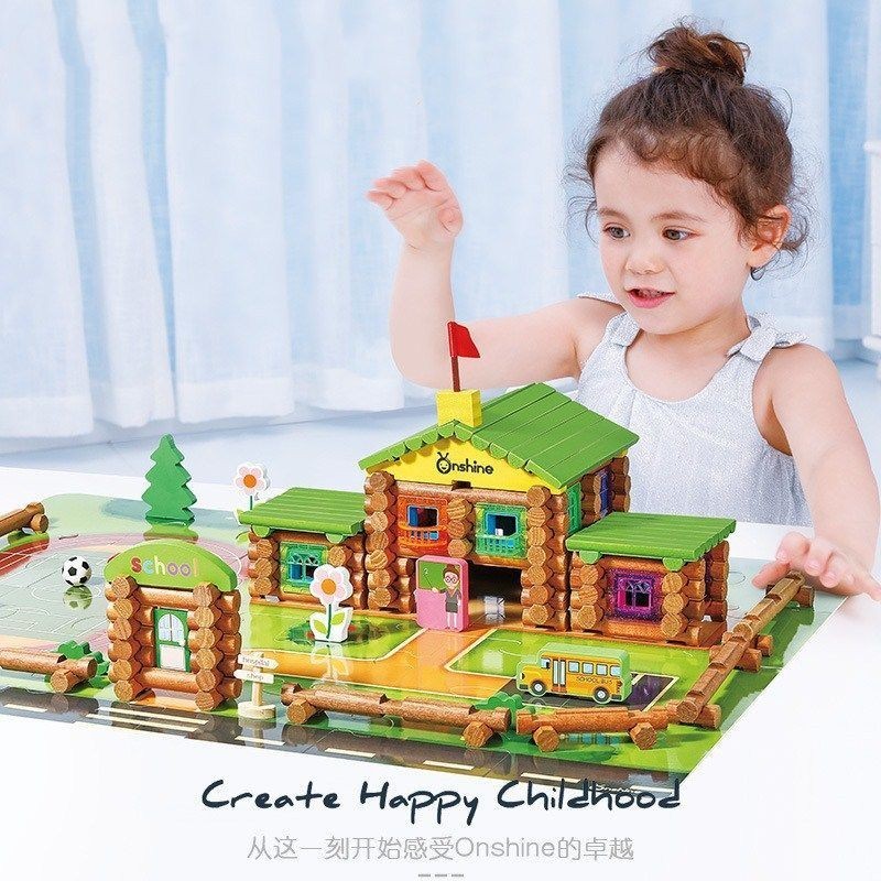【免運】 兒童玩具 玩具 森林家庭 玩具屋 小木屋 diy玩具 toy 建築玩具 互動玩具 益智玩具 家家酒玩具 女孩玩