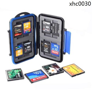 熱銷· 背包客單眼相機CF存儲卡盒卡包SD手機TF卡防水防摔內存卡盒收納盒