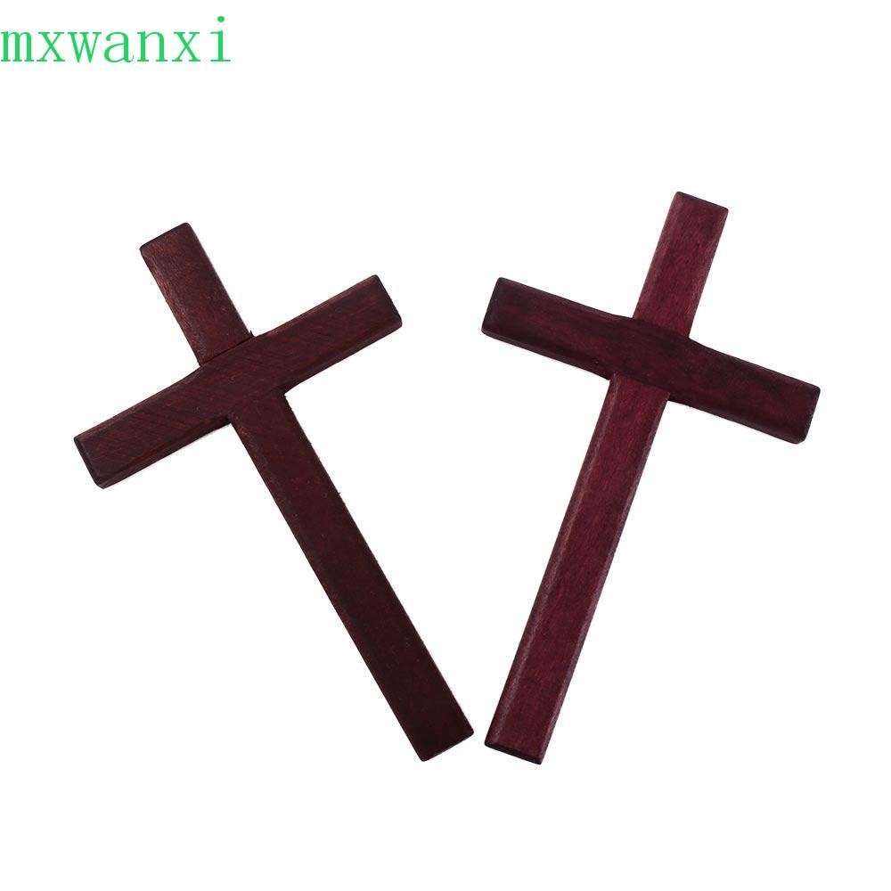 MXWANXI十字架木製禮品耶穌基督教宗教護身符家居裝飾飾品