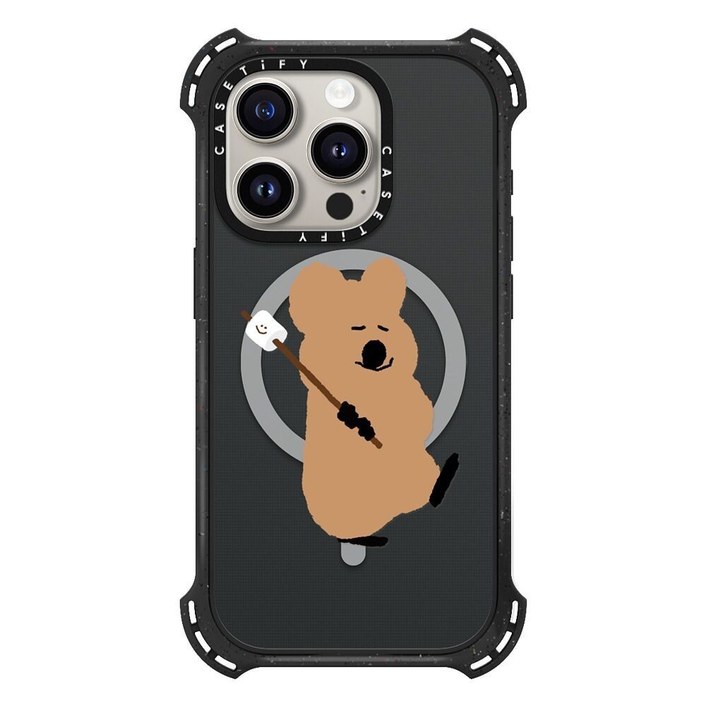CASETiFY 保護殼 iPhone 15Pro/15 Pro Max 短尾袋鼠烤棉花糖 Walking Quokka