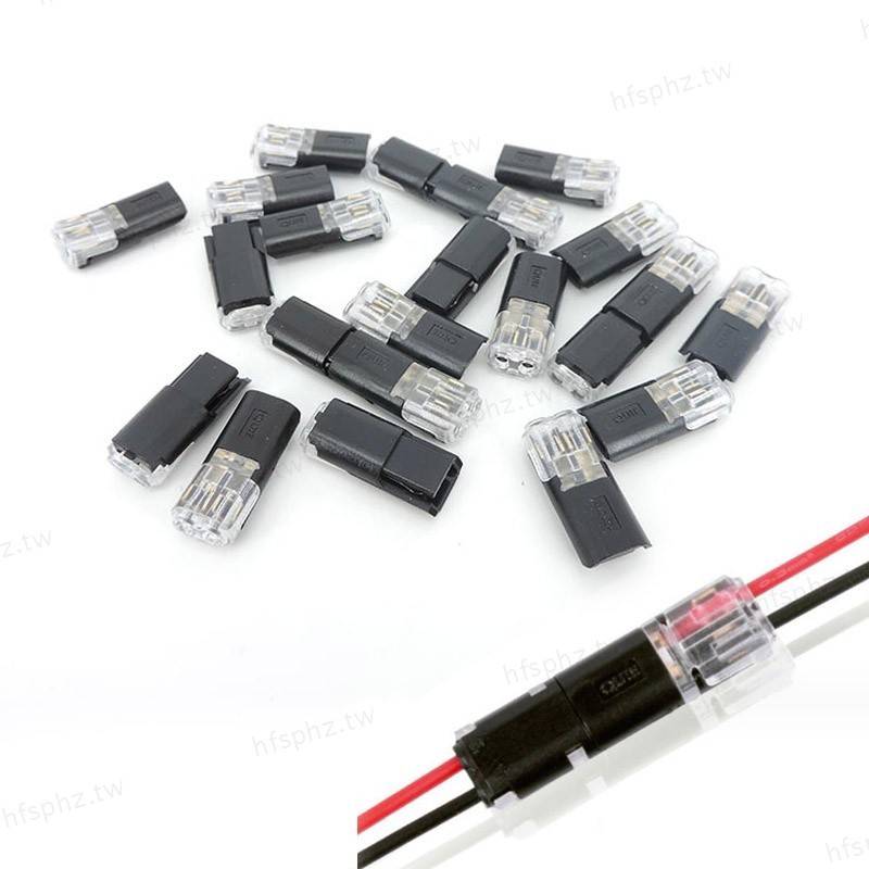 4 件裝快速可插拔電線連接器 2 針拼接電纜壓接端子,用於電線接線 LED 汽車連接器 22-20AWG TWH1