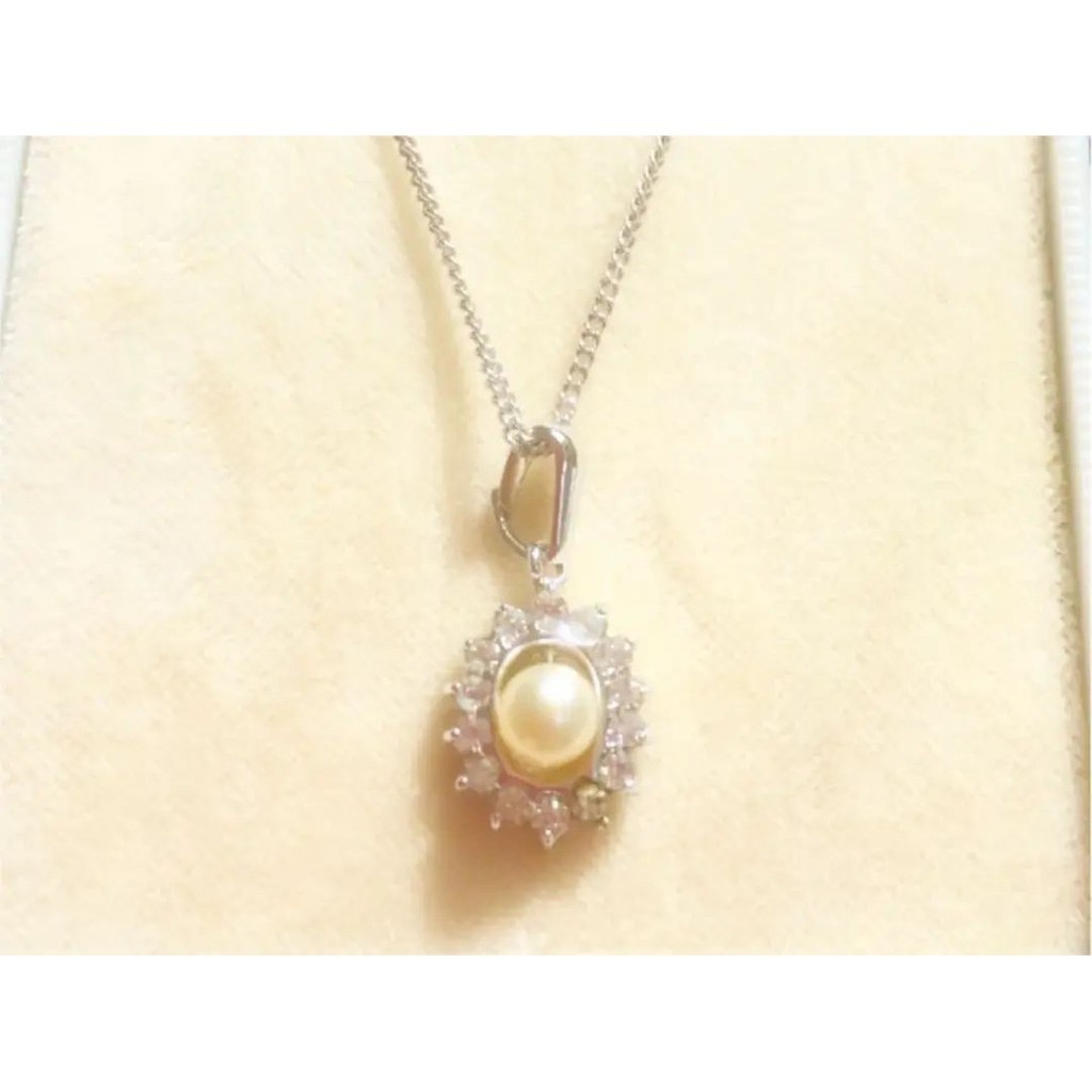 Mikimoto 項鍊 珍珠 鑽石 日本直送 二手