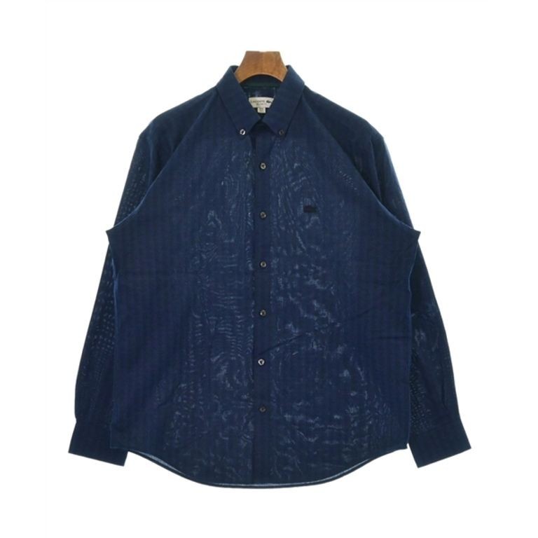 Laco 朗坤 Lacoste Co襯衫男性 藍色 滿版 深藍 日本直送 二手
