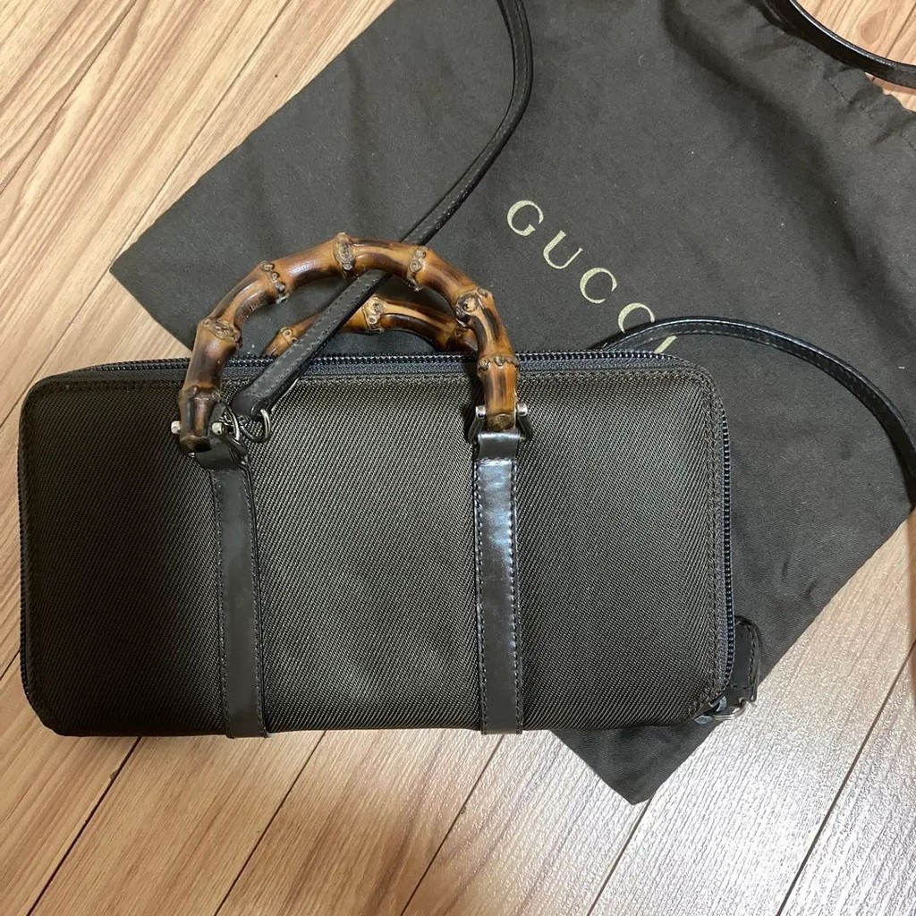 GUCCI 古馳 肩背包 竹節系列 日本直送 二手