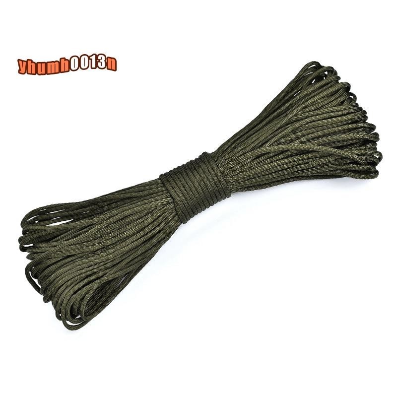 550 磅直徑 4 毫米 9 芯編織尼龍傘繩,適用於叢林戶外露營晾衣繩(軍綠色)