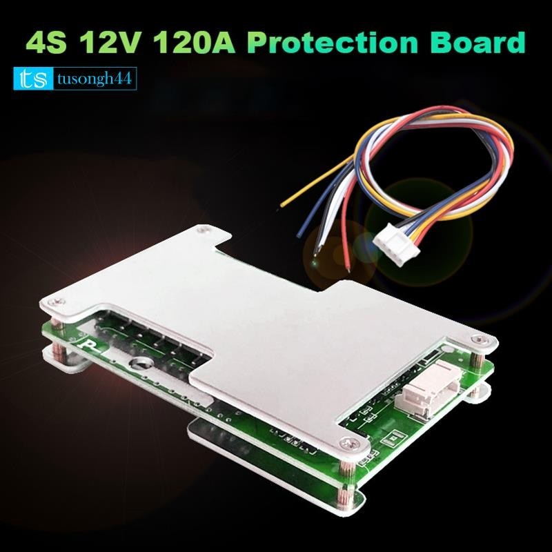 4s 12V 120A保護板 3.2V BMS鋰鐵鋰電池充電器保護板平衡電池保護板