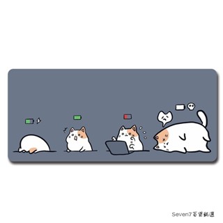 ✨臺灣發貨✨滑鼠墊 辦公桌墊 滑鼠墊加大 大滑鼠墊 貓咪滑鼠墊超大可愛卡通女生電競桌墊辦公電腦鍵盤桌面墊子書桌墊
