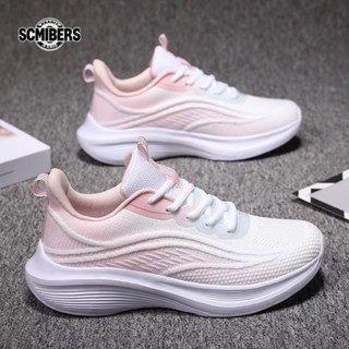 【 SCMIBERS】運動鞋女新款春夏季防滑軟底耐磨網麵透氣休閒鞋百搭超輕跑步鞋