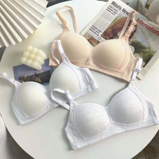 舒適 無痕 透氣 少女薄款無鋼圈 集中爆乳內衣罩 學生內衣