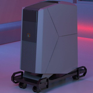 [低價促銷]臺式電腦主機託架散熱底座機箱增高架移動滑輪置物架子帶剎車託盤