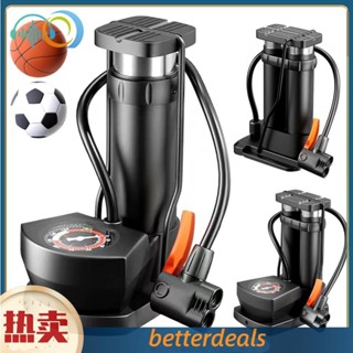腳踩打氣筒家用通用新型高壓充氣泵電動電瓶籃球便攜氣管