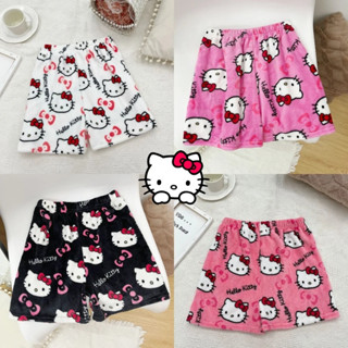 Kawaii Hello Kitty 運動短褲 - Y2K 女孩夏季睡褲