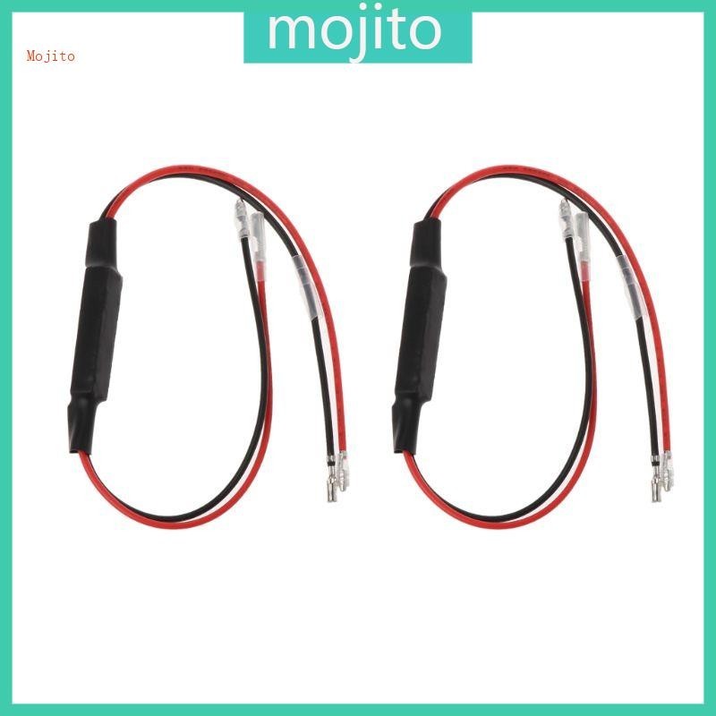 Mojito 2Pcs LED 負載電阻指示器摩托車轉向信號閃光燈閃爍器修復錯誤