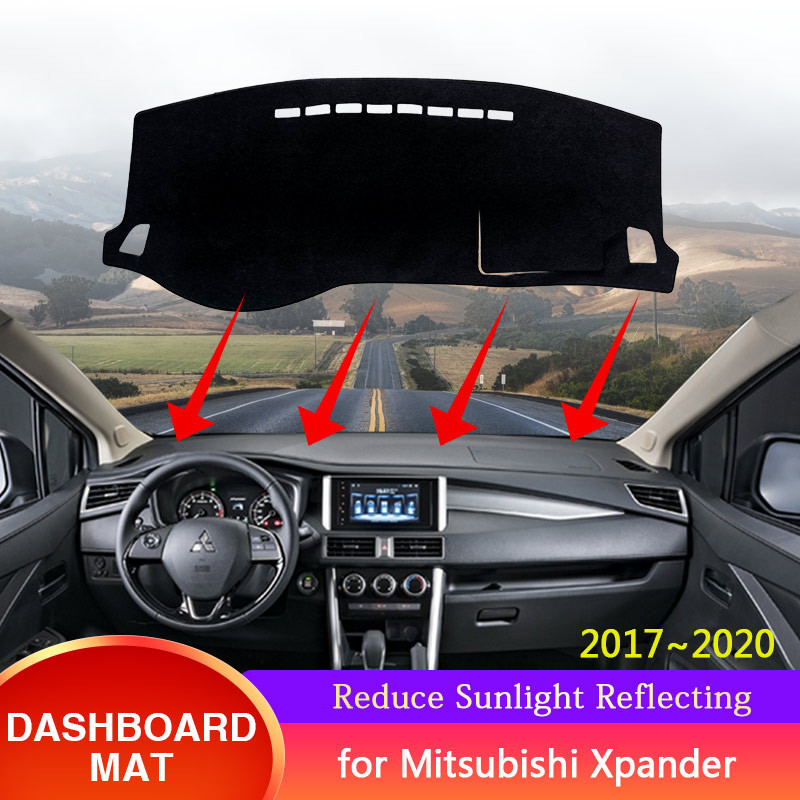 MITSUBISHI 三菱 Xpander 2017 -2020 Nissan Livina 汽車儀表板儀表板罩防曬地毯