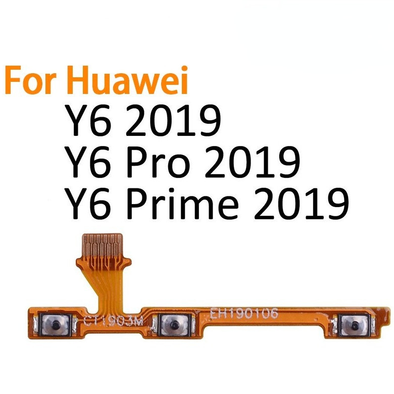 全新適用於華為 Y6 Pro 2019 Y6 Prime 2019 電源開/關開關按鈕側鍵音量調高調低排線