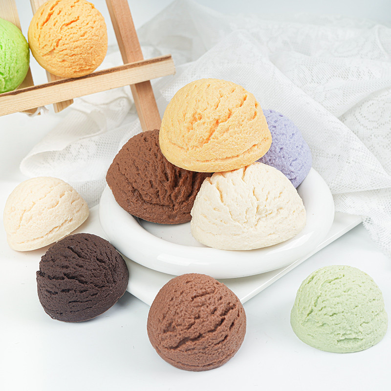【現貨】【仿真冰淇淋模具】 仿真 冰淇淋球 模型 假食品哈根達斯 冰激凌 雪糕球櫃檯 擺件 裝飾 道具