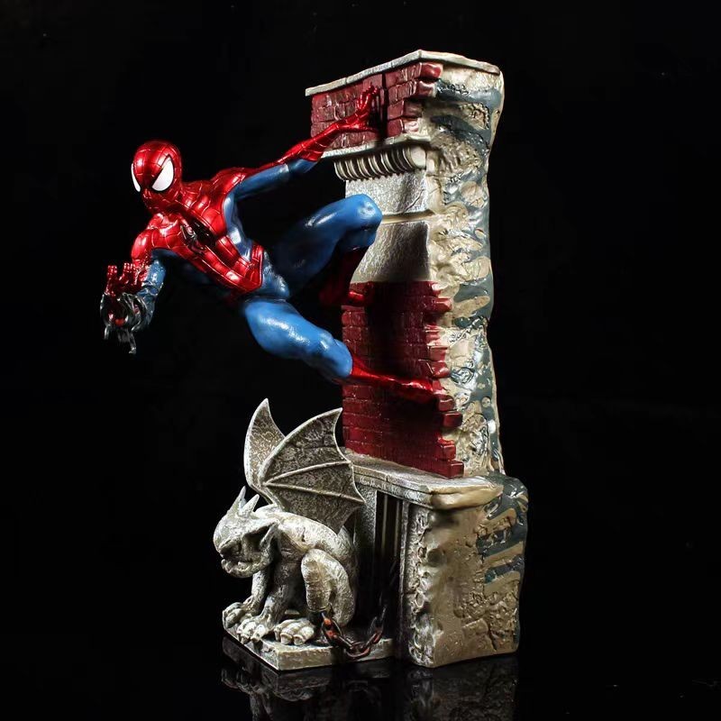 漫威MAVEL 蜘蛛人公仔模型手辦 英雄遠征 蜘蛛人GK 蜘蛛人雕像復仇者聯盟擺件生日禮物