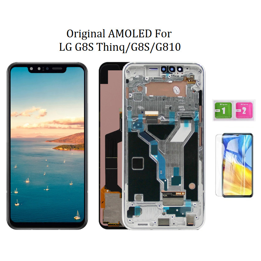 6.21" 原裝 AMOLED 適用於 LG G8S/G8S Thinq/G810 LCD 顯示屏帶觸摸屏