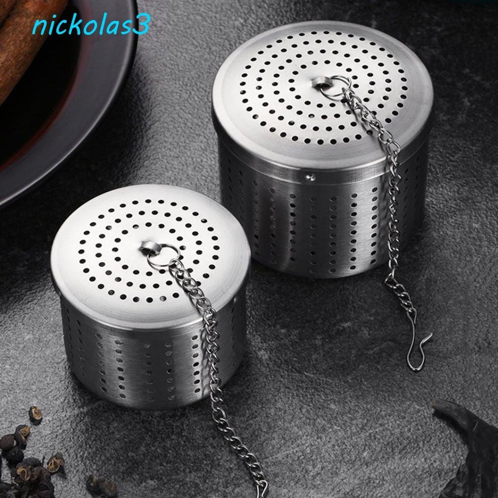 NICKOLAS茶桶304不銹鋼可重複使用的創意細目帶著鎖鏈易清洗茶壺