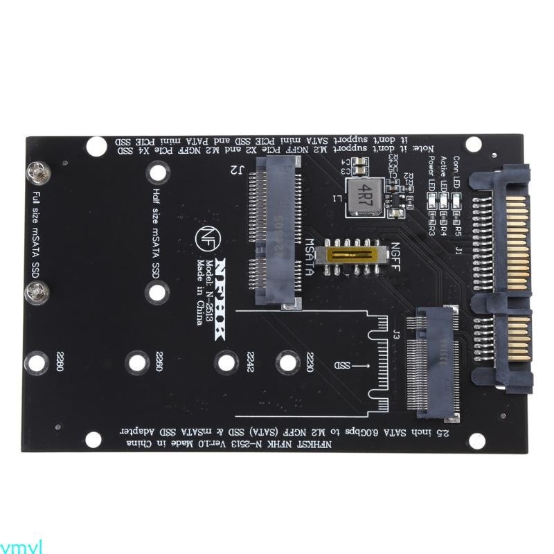 Ymyl 用於 M 2 mSATA SSD 硬盤到 3 適配器 2 的 Mini PCI-E 卡板轉換器