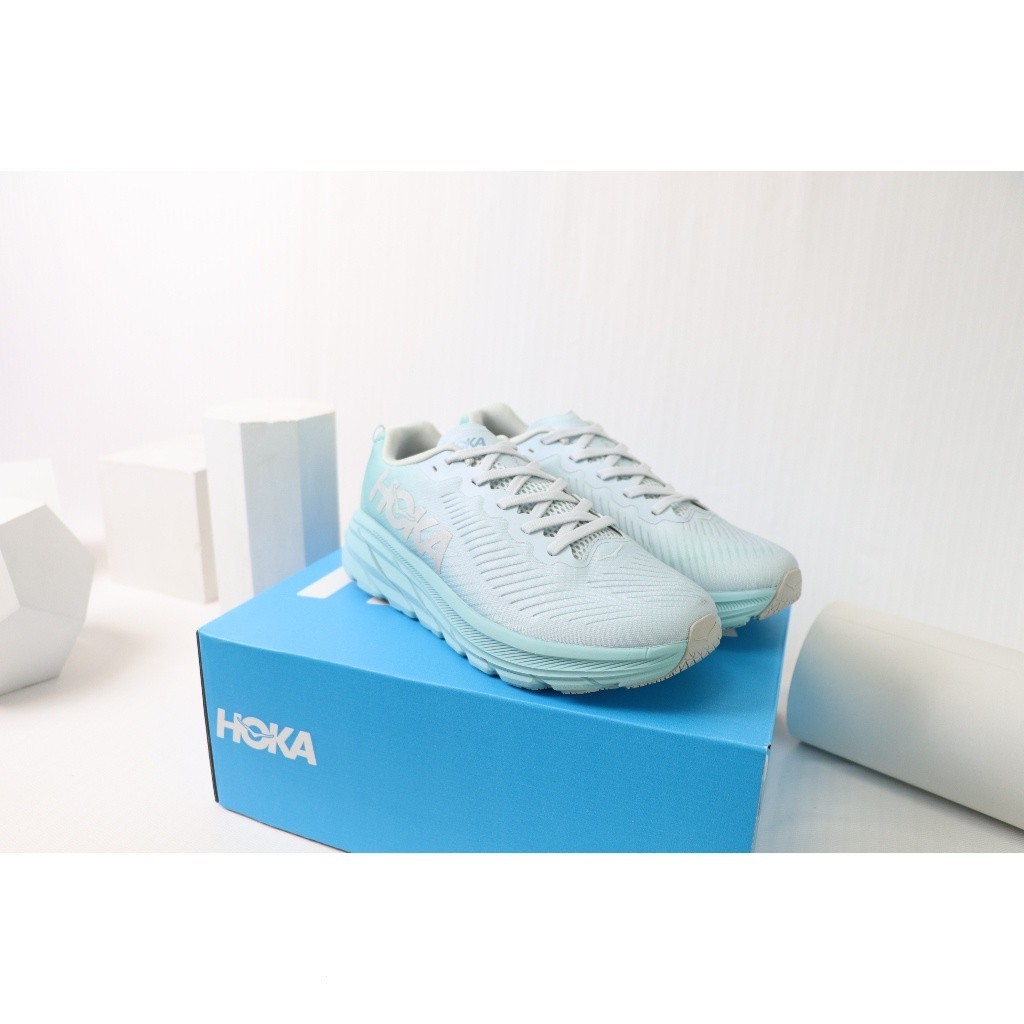 HOKA ONE ONE Rincon3 淺綠色跑步減震耐磨輕便回彈透氣公路男女運動鞋