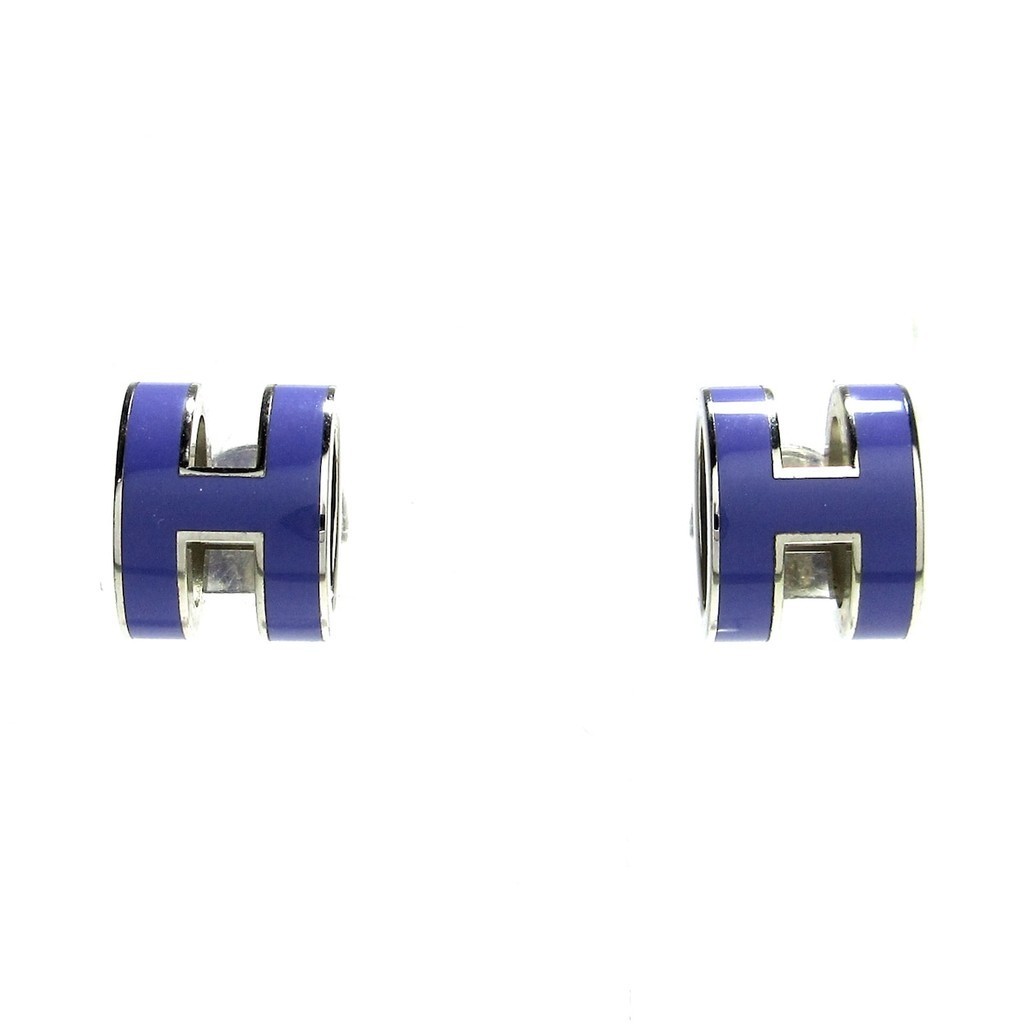 二手 HERMES 耳環 Pop h 金屬材質