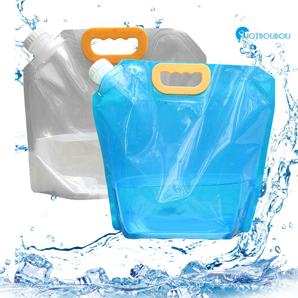 戶外大容量儲水袋登山旅遊露營塑膠軟體蓄水囊裝水桶便攜摺疊水袋