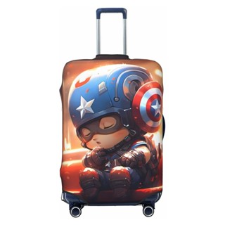 Marvels 美國隊長彈性行李套,拉桿箱旅行箱保護套,18-32 英寸厚防塵罩,旅行配件行李用品,加厚