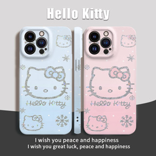 情侶雪花 Hello Kitty 軟殼 硬殼 全包防摔 手機殼 適用於iPhone 16promax 13 11 12