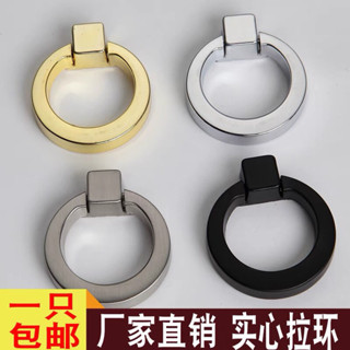 鋅閤金簡約最新款拉手廚房床頭櫃高檔輕奢北歐大衣櫃抽屜闇門把手