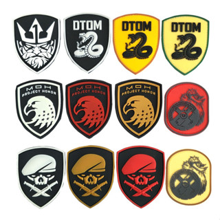 【定製】QN DTOM Snake PVC Eagle Head3D Velcro Patch /徽章/臂章/徽章裝飾夾