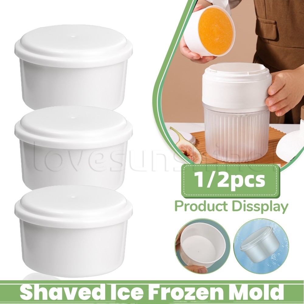 刨冰冷凍模具 - 廚房和餐飲用品 - 家用手動 DIY 製冰機 - 耐用、安全、多功能 - 實用便攜式冰淇淋工具