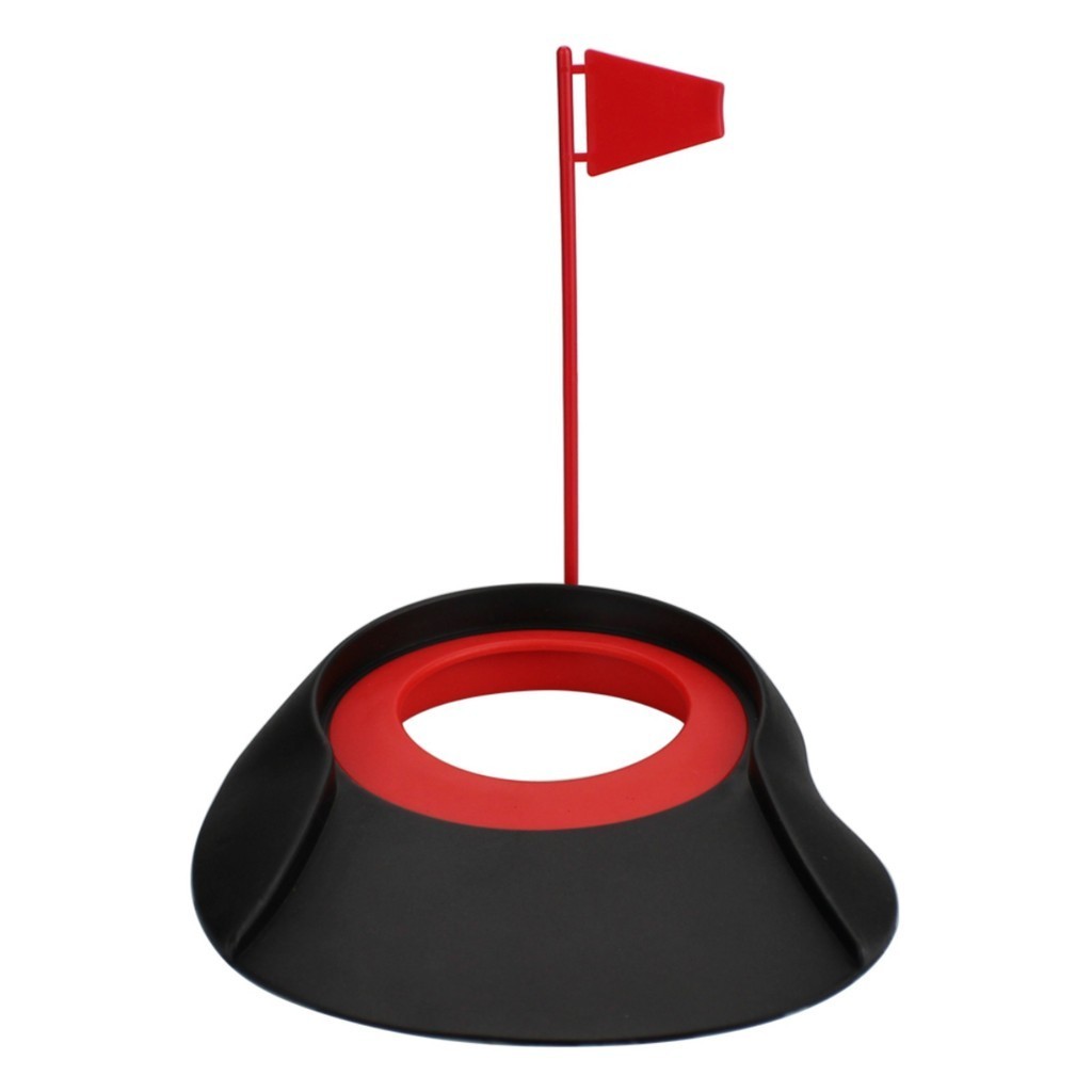 高爾夫裝備 高爾夫推杆練習盤 室內推杆練習器高爾夫球 洞帶旗子 果嶺洞杯盤 高爾夫訓練器械